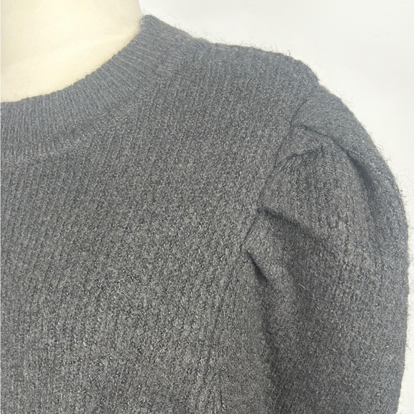 High Neck Puff Sleeve Pullover Basic - Picture 5 of 5